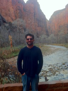 My son Chris, naturally wonderful at Zion