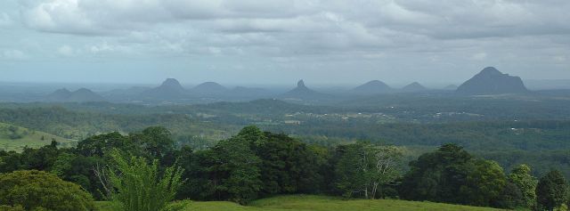 And go to Glass House Mountains National Park - a heritage-listed national park 70 km north of Brisbane. The flat plain is dotted with hills that are the cores of extinct volcanoes that formed about 26 million years ago.