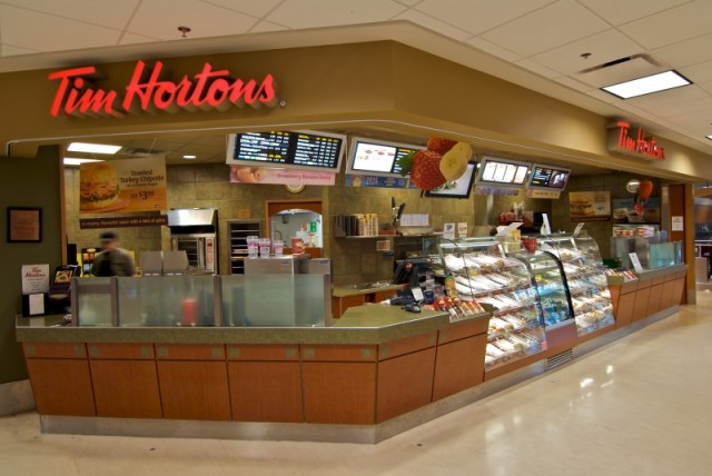 While there is nothing wrong with Tim Horton's, I still say it's sad if that's the fanciest option in the airport.
